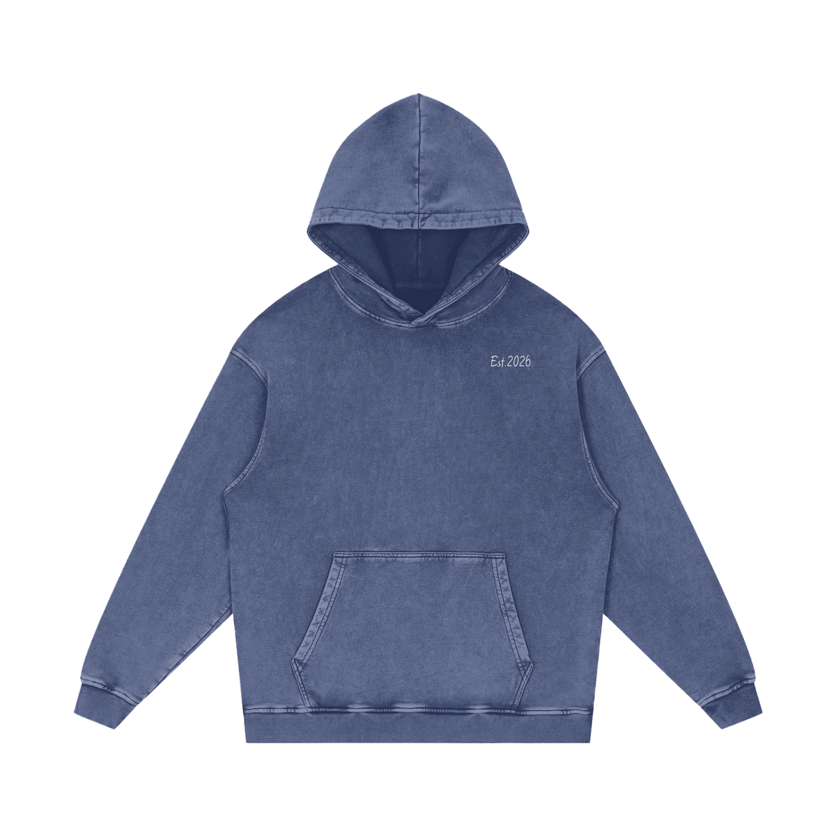 Flow Snow Washed Loose Cotton Hoodie