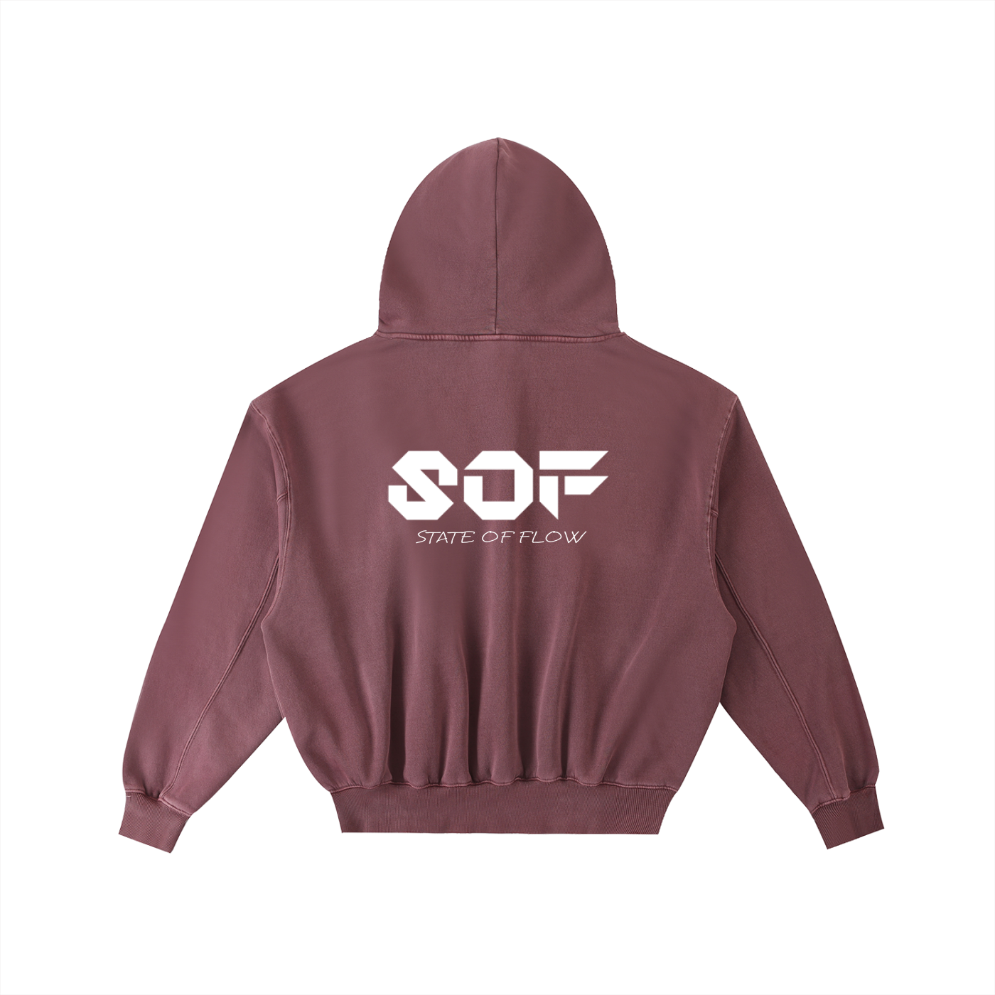 SOF Frayed Enzyme Washed Fleece Hoodie