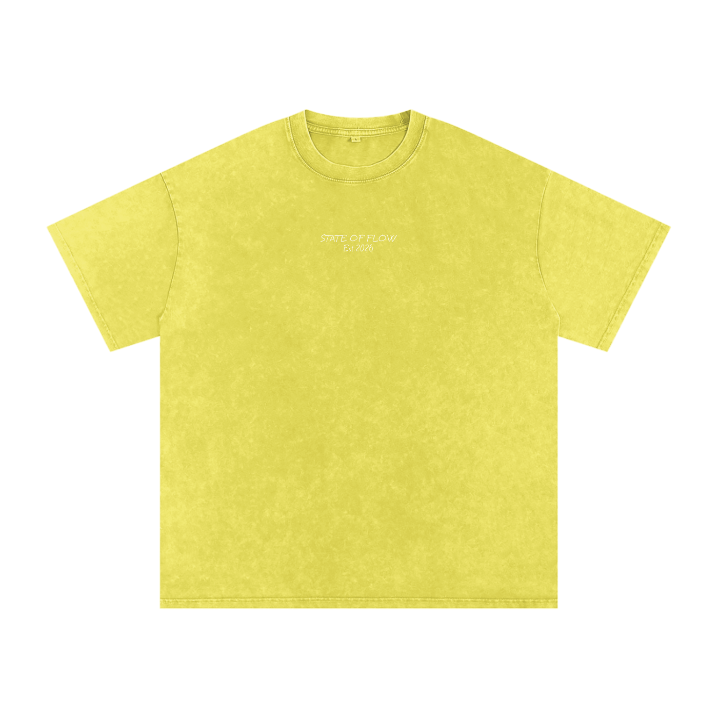 Flow Snow Washed Oversized Cotton T-Shirt