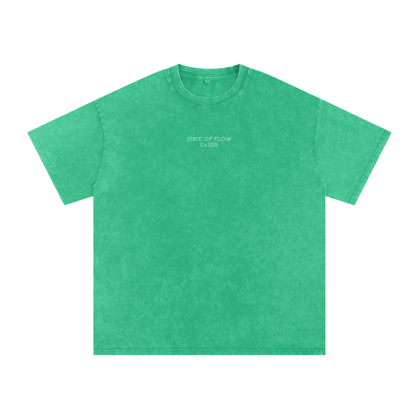 Flow Snow Washed Oversized Cotton T-Shirt
