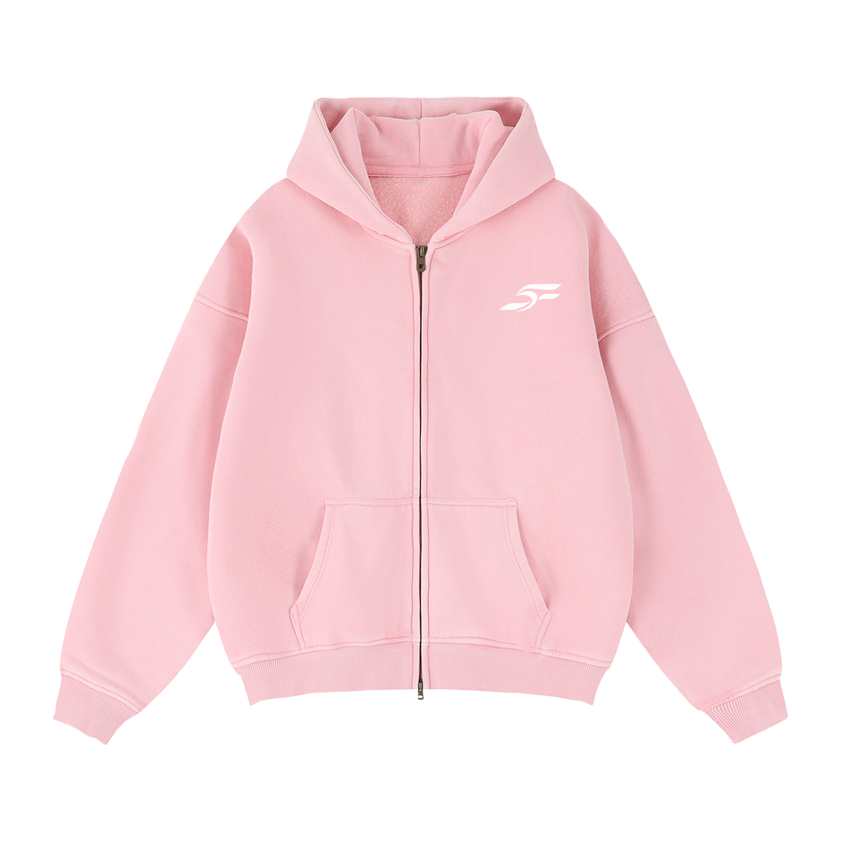 FS1 Zip-Through Boxy Fleece Hoodie