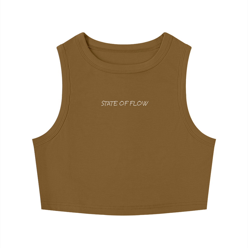 Flow Women's Tight Crewneck Crop Tank Top
