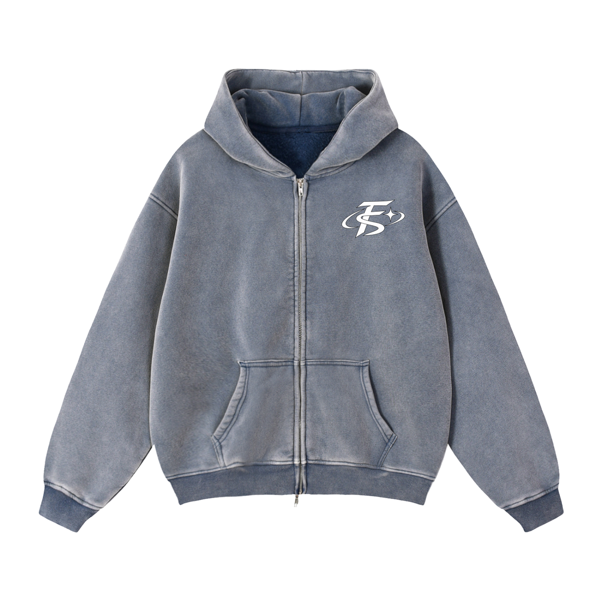 FS STAR Zip-Through Boxy Fleece Hoodie
