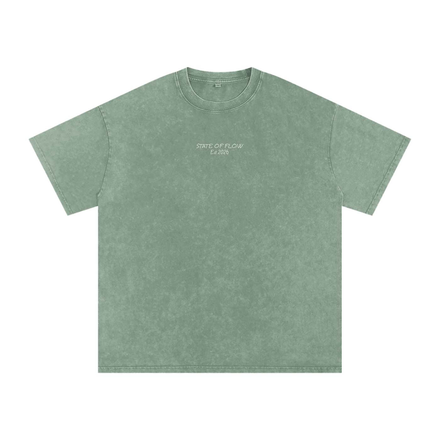 Flow Snow Washed Oversized Cotton T-Shirt