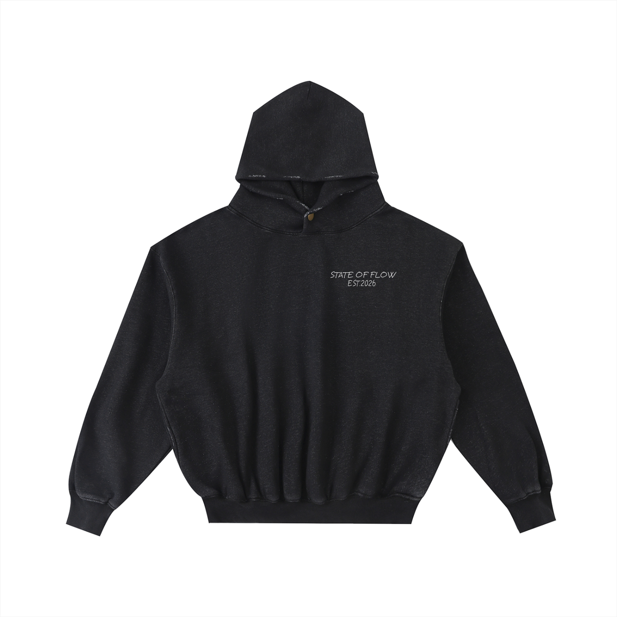 SOF Frayed Enzyme Washed Fleece Hoodie