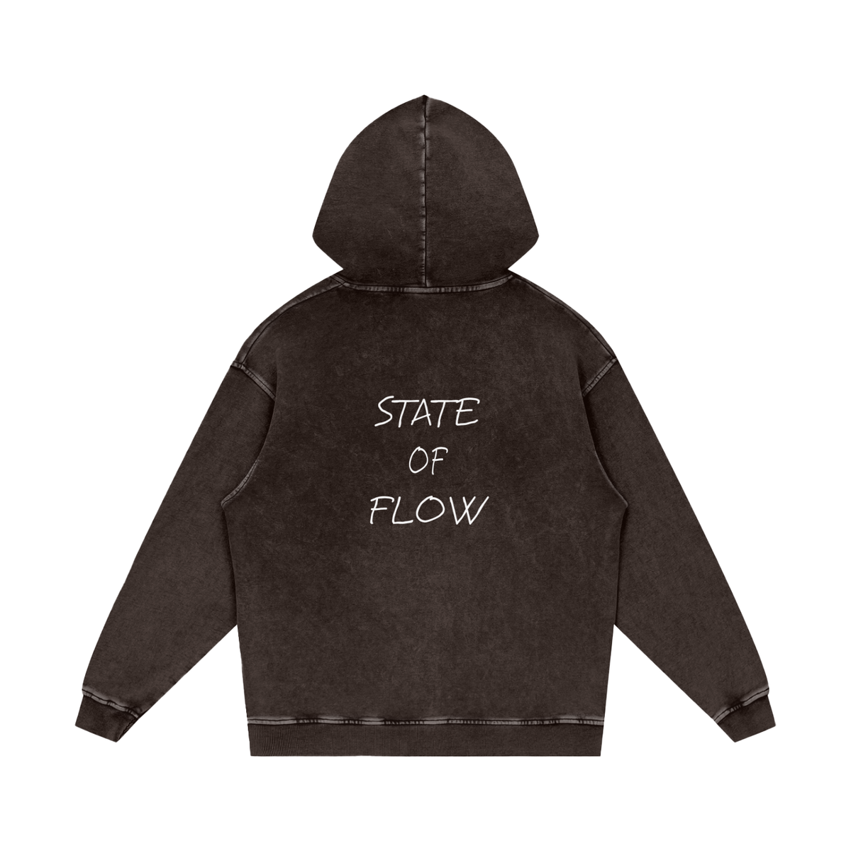Flow Snow Washed Loose Cotton Hoodie