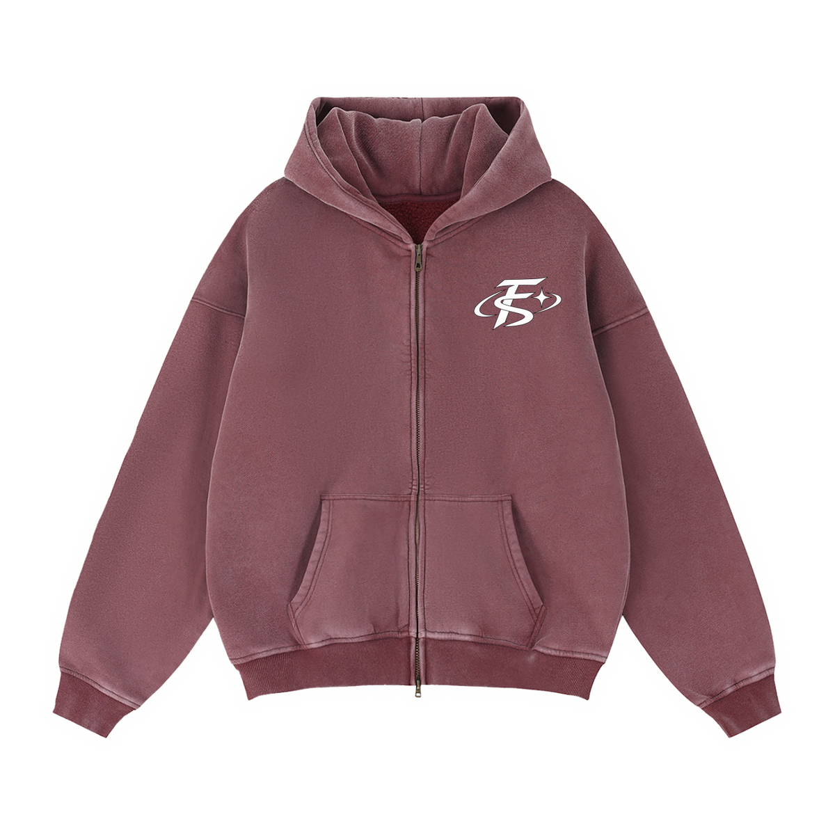 FS STAR Zip-Through Boxy Fleece Hoodie