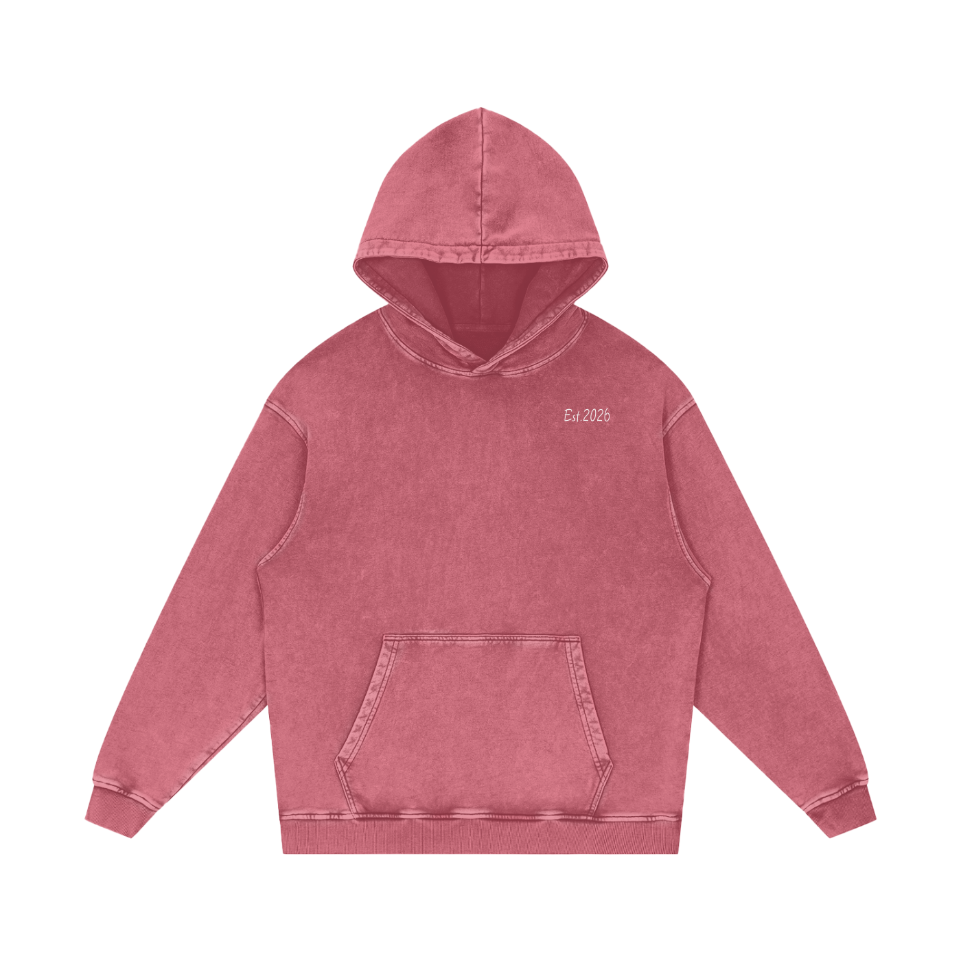 Flow Snow Washed Loose Cotton Hoodie