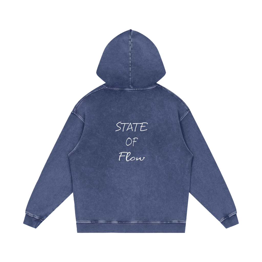 Flow Snow Washed Loose Cotton Hoodie