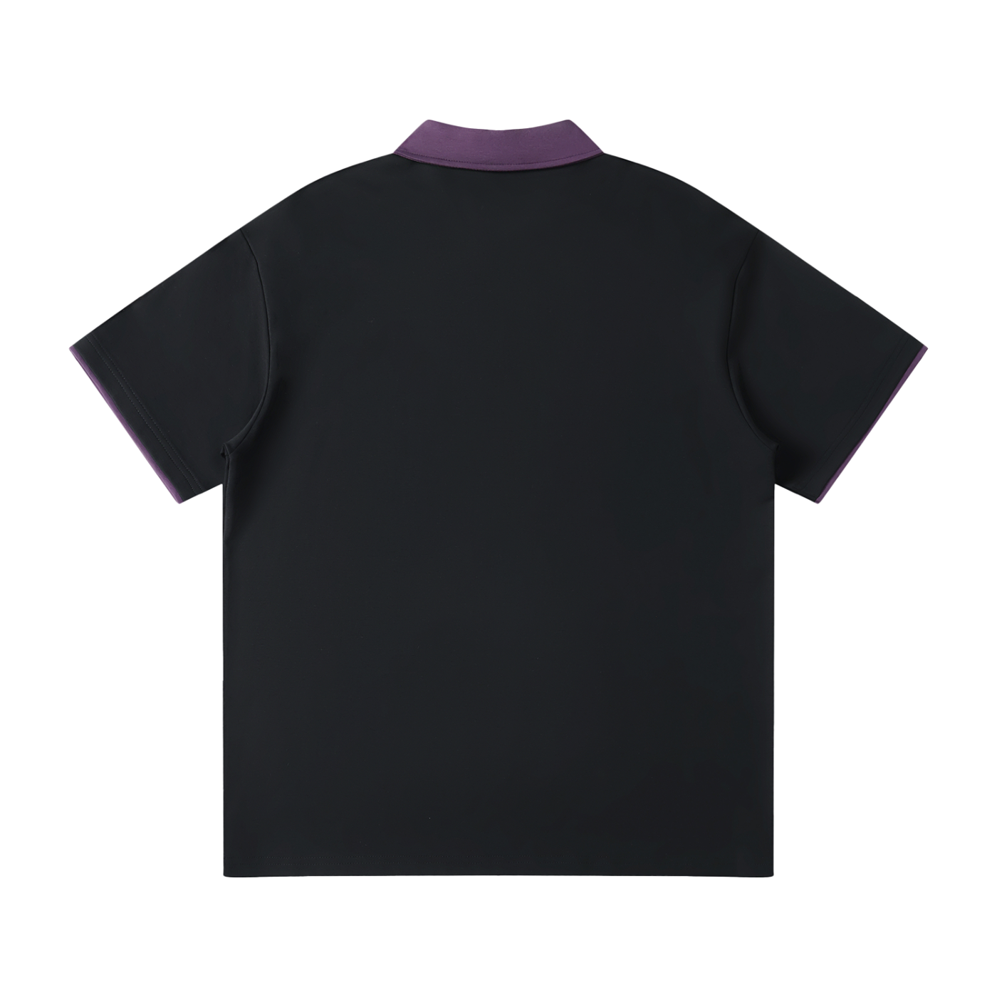 Flow Contrast Collar Raglan Polo Shirt