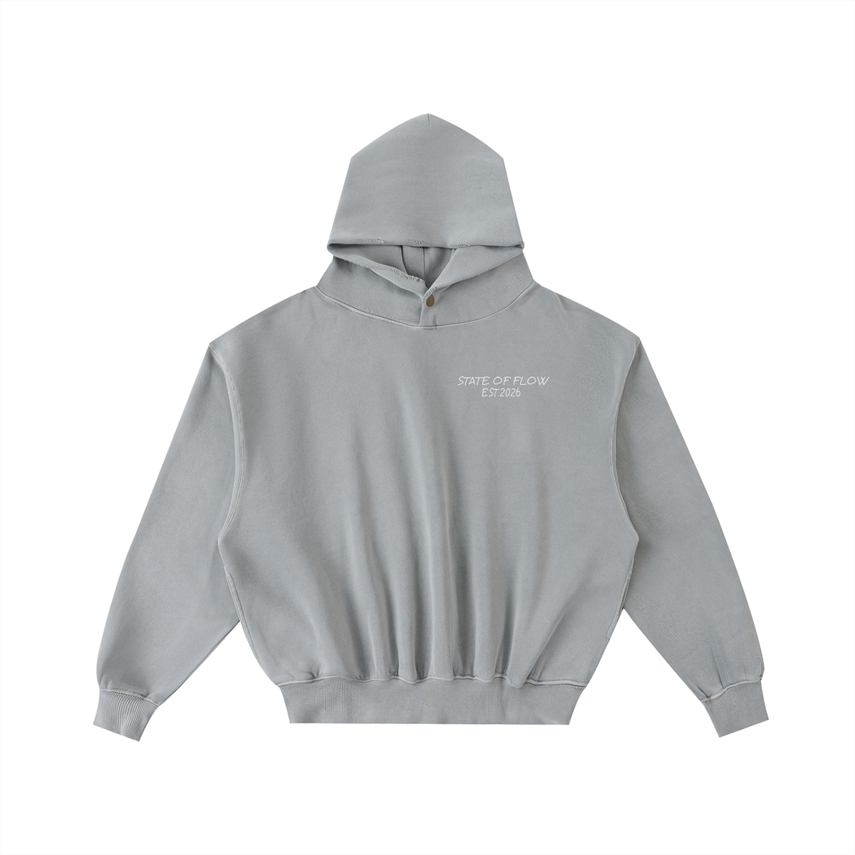SOF Frayed Enzyme Washed Fleece Hoodie