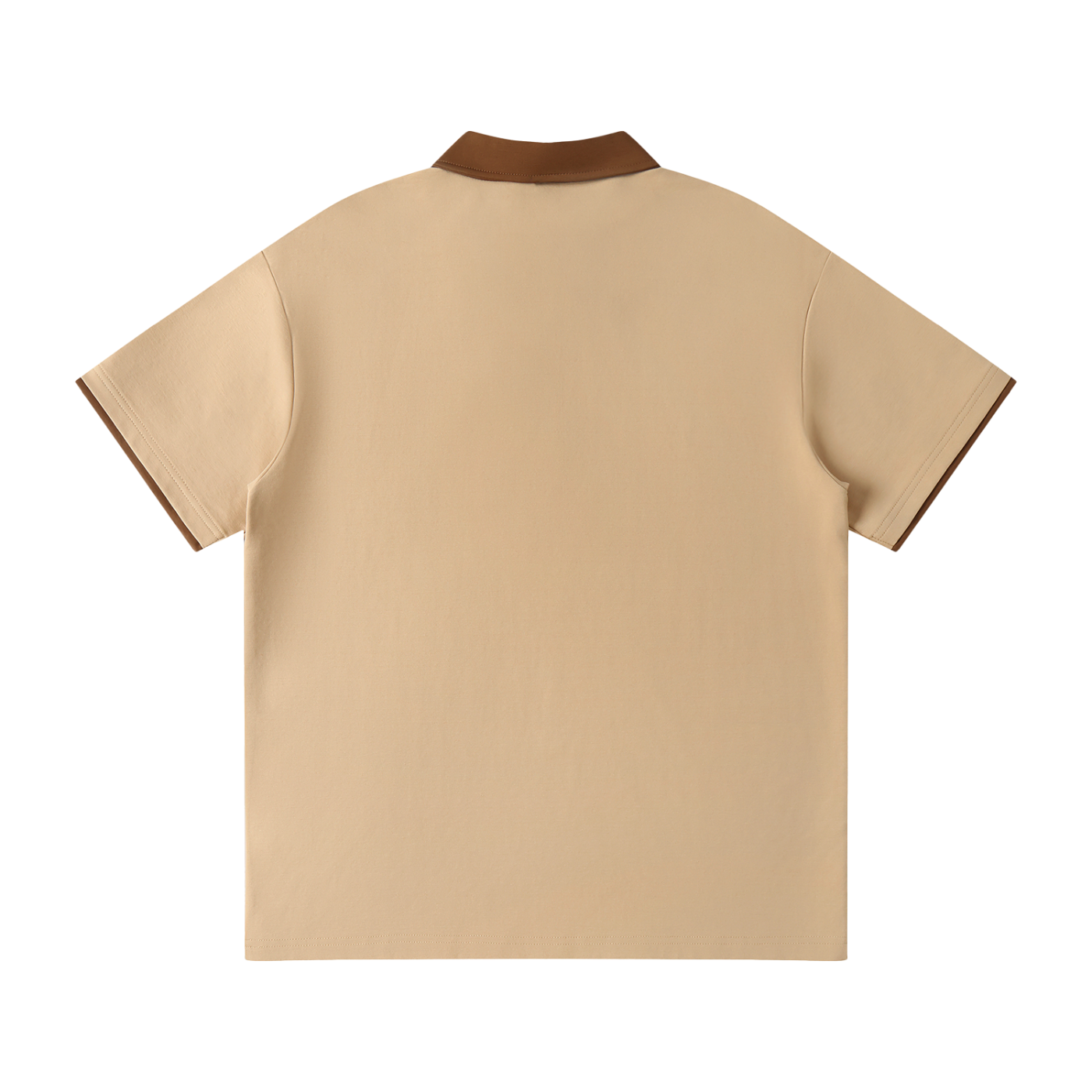 Flow Contrast Collar Raglan Polo Shirt