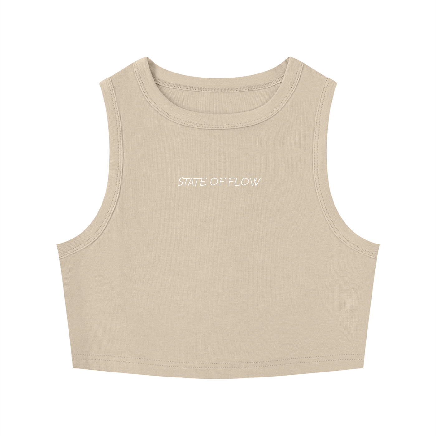 Flow Women's Tight Crewneck Crop Tank Top