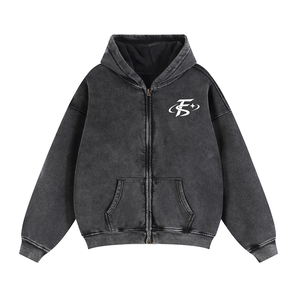 FS STAR Zip-Through Boxy Fleece Hoodie