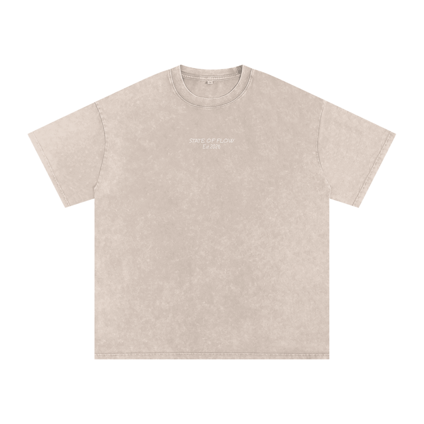 Flow Snow Washed Oversized Cotton T-Shirt