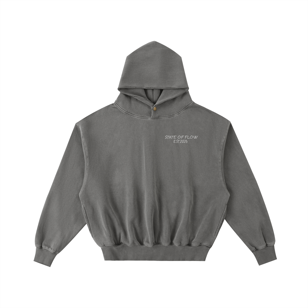 SOF Frayed Enzyme Washed Fleece Hoodie