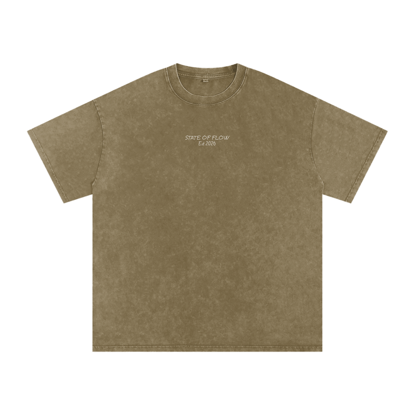 Flow Snow Washed Oversized Cotton T-Shirt