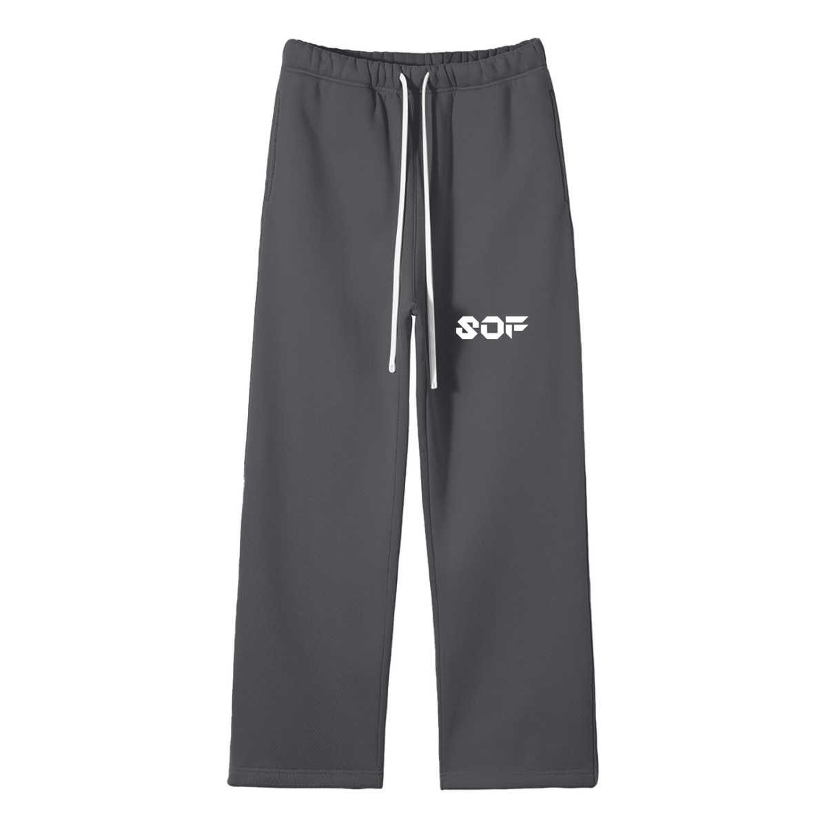 SOF Unisex Solid Color Fleece Straight Leg Pants