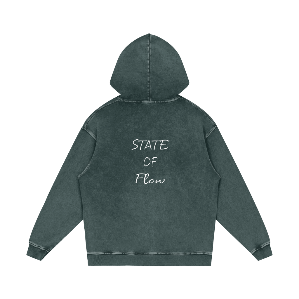 Flow Snow Washed Loose Cotton Hoodie
