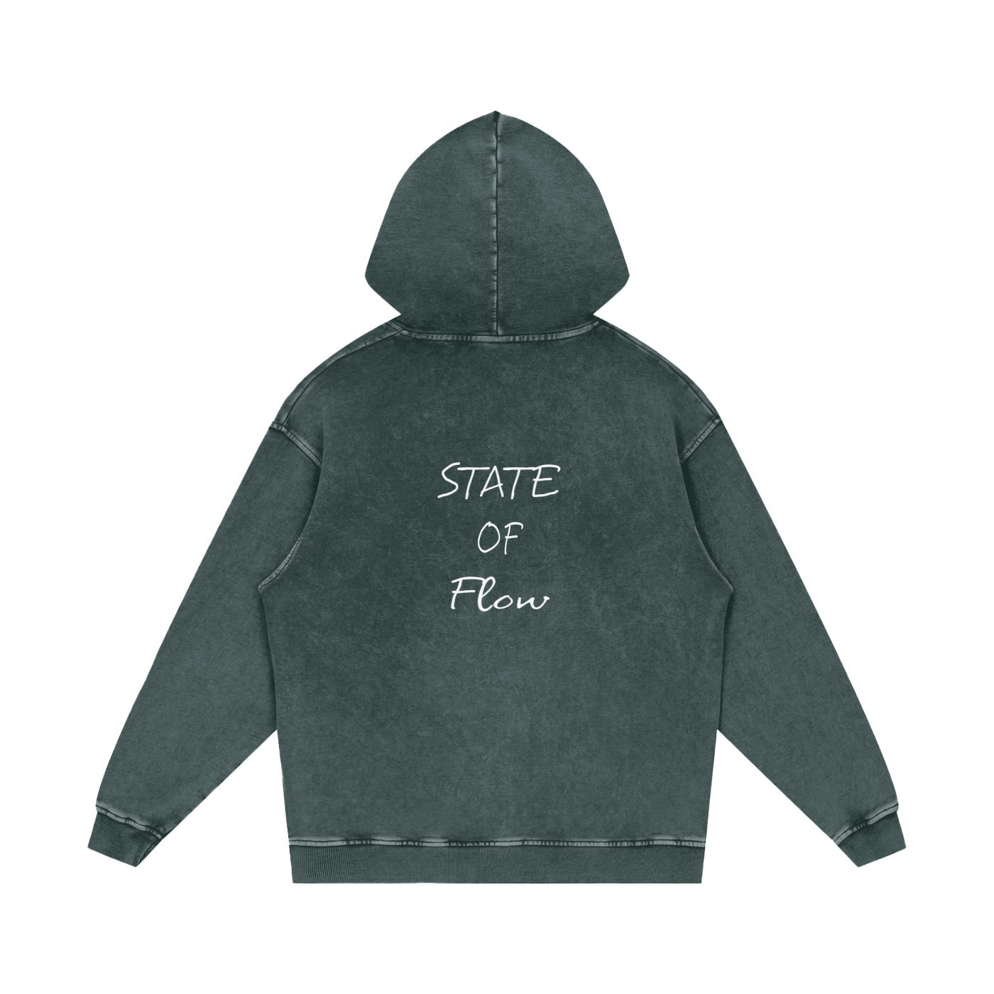 Flow Snow Washed Loose Cotton Hoodie