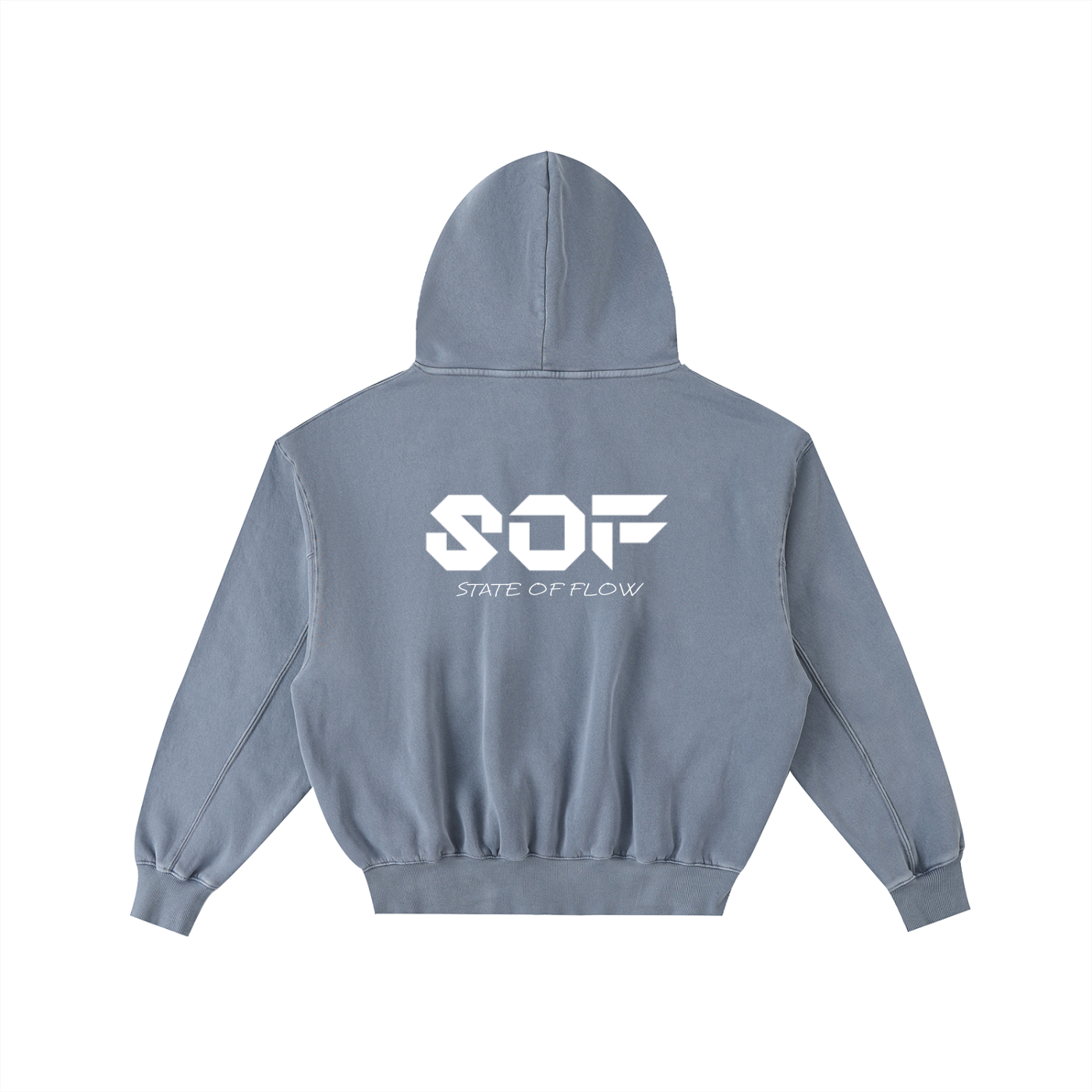 SOF Frayed Enzyme Washed Fleece Hoodie