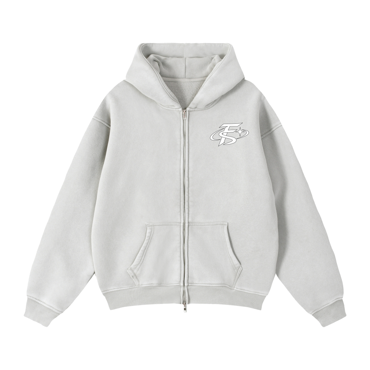 FS STAR Zip-Through Boxy Fleece Hoodie