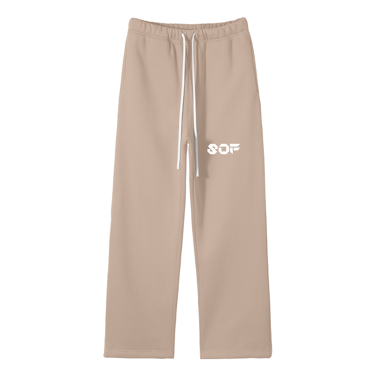 SOF Unisex Solid Color Fleece Straight Leg Pants