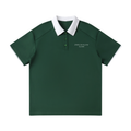 Flow Contrast Collar Raglan Polo Shirt