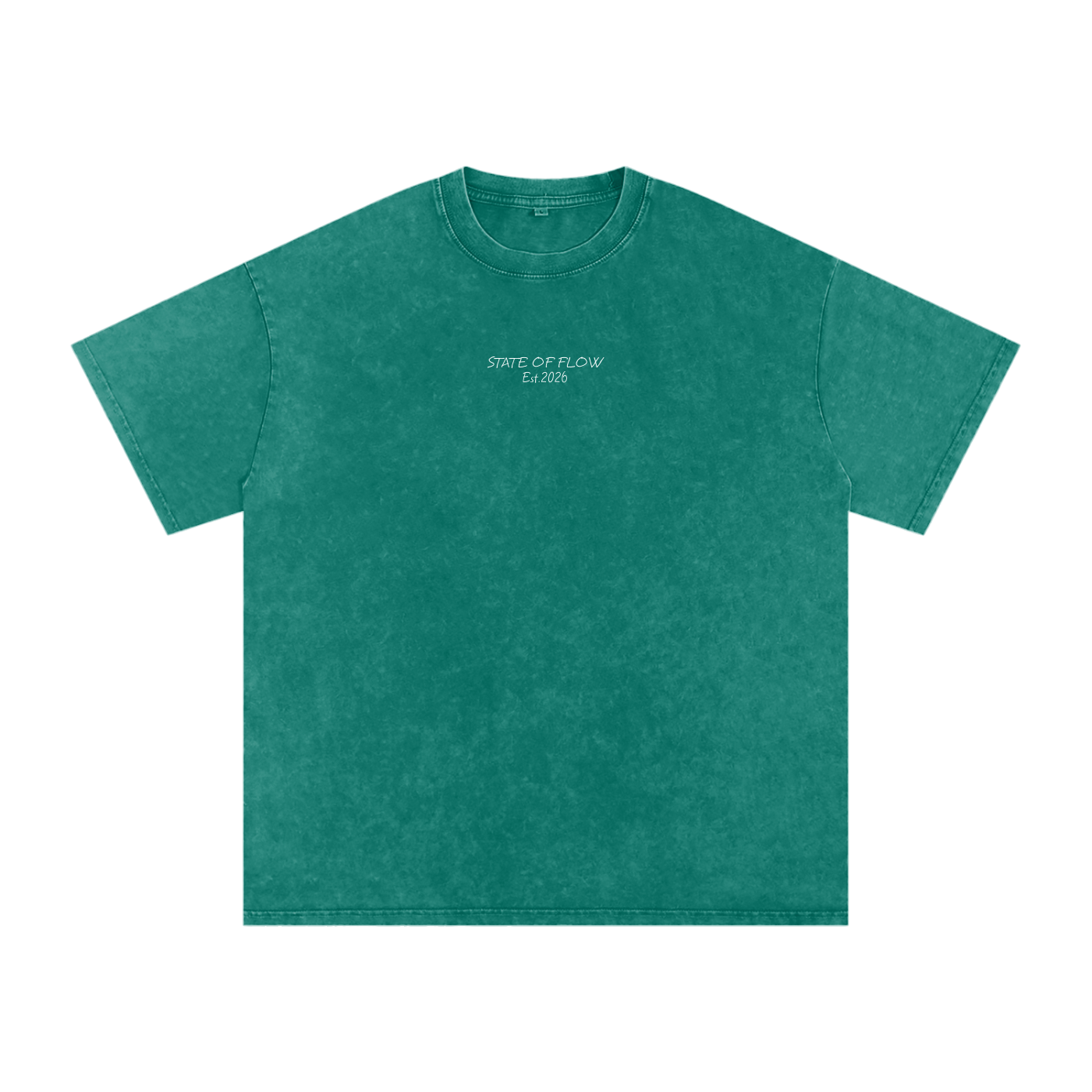 Flow Snow Washed Oversized Cotton T-Shirt