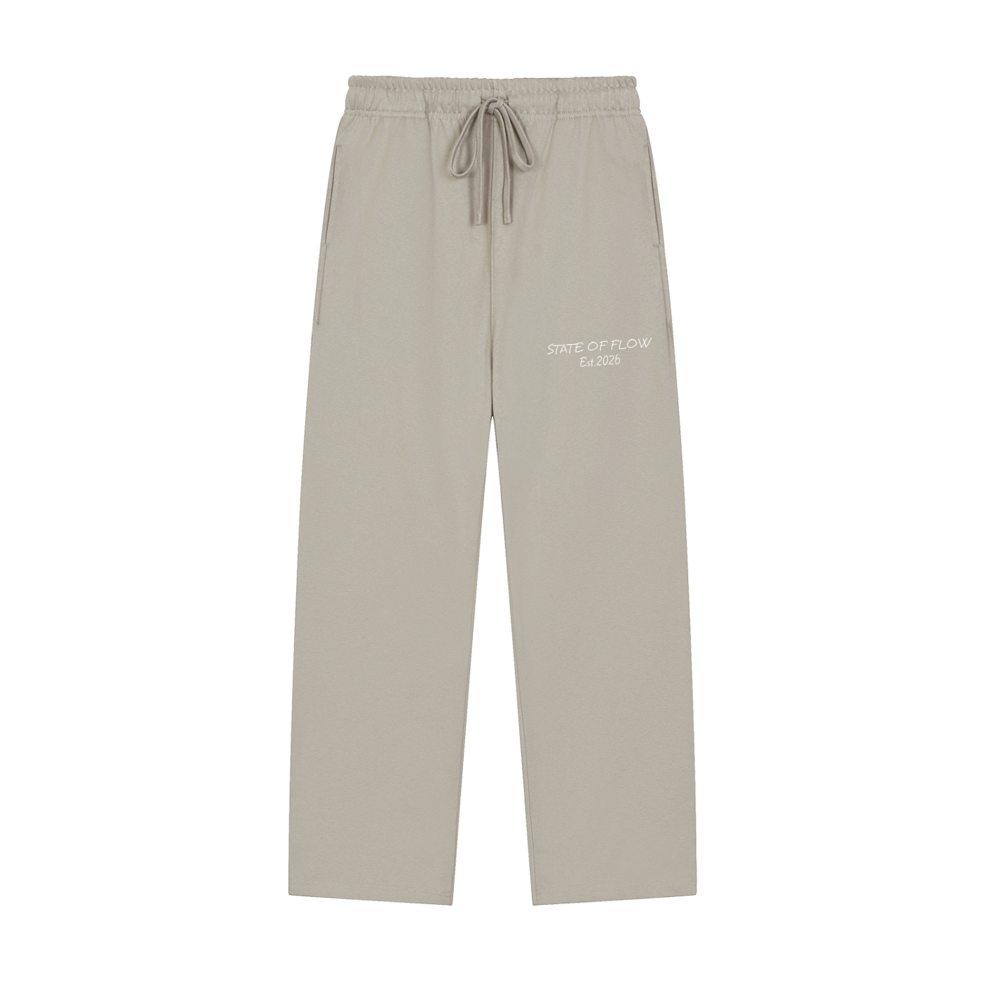 Flow Solid Color Straight-Leg Sweatpants