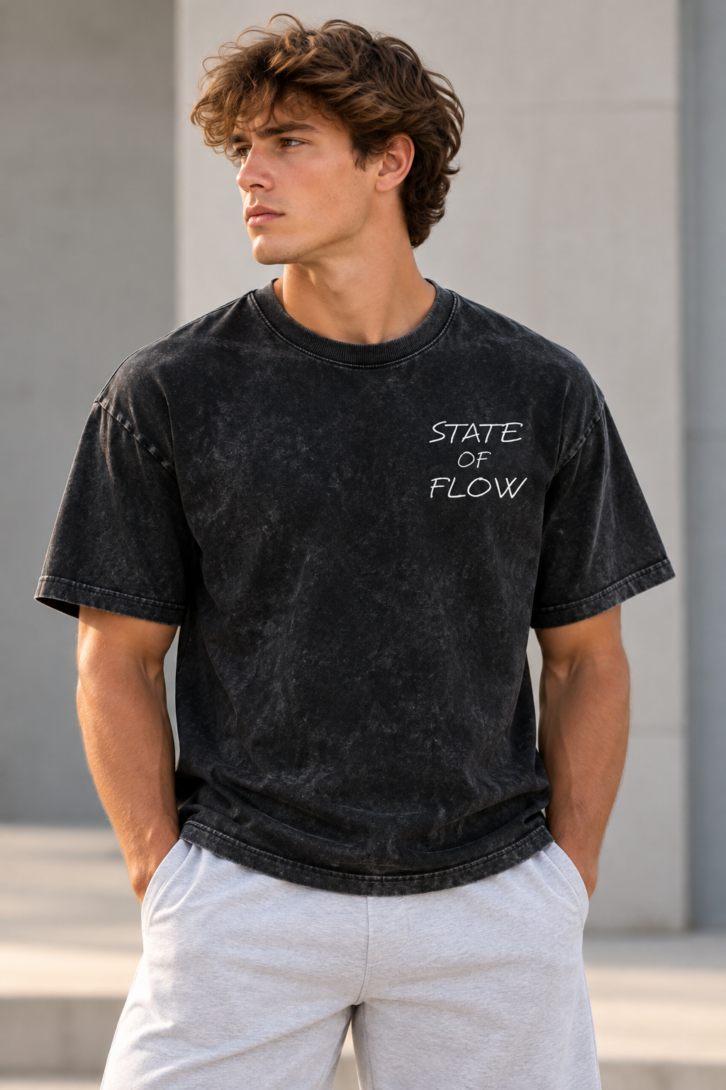 SOF Snow Washed Oversized Cotton T-Shirt