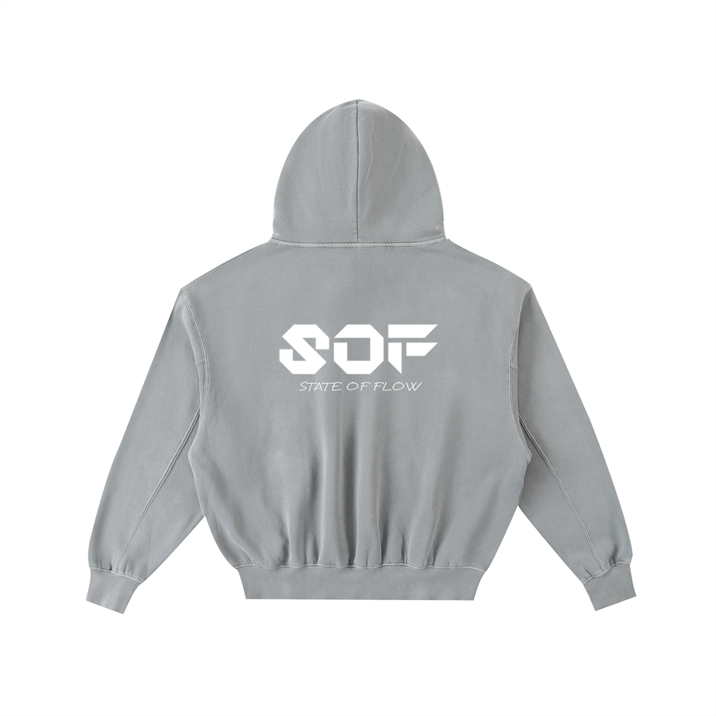 SOF Frayed Enzyme Washed Fleece Hoodie