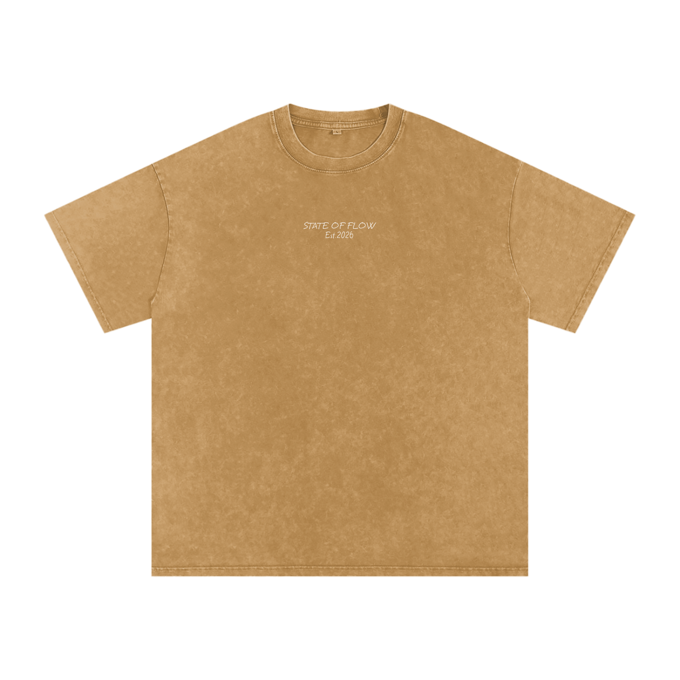 Flow Snow Washed Oversized Cotton T-Shirt