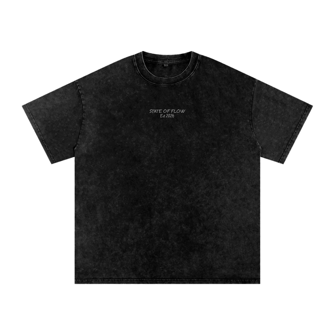 Flow Snow Washed Oversized Cotton T-Shirt