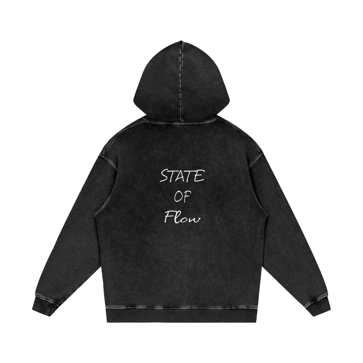 Flow Snow Washed Loose Cotton Hoodie