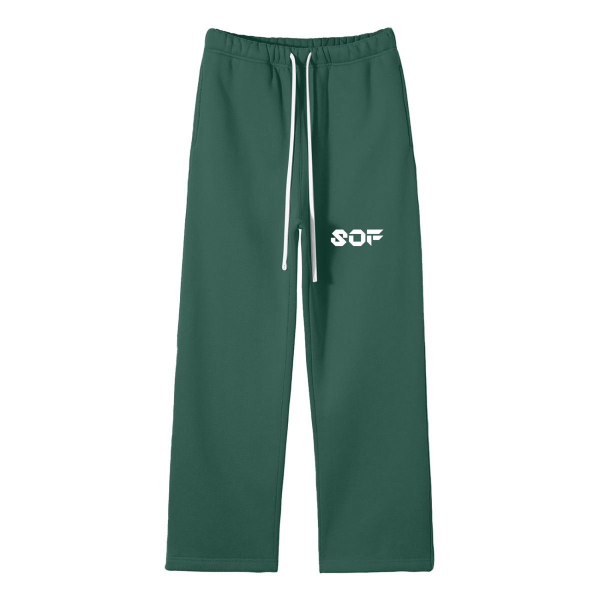 SOF Unisex Solid Color Fleece Straight Leg Pants