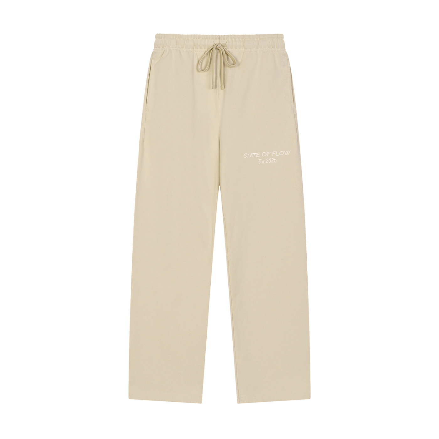 Flow Solid Color Straight-Leg Sweatpants