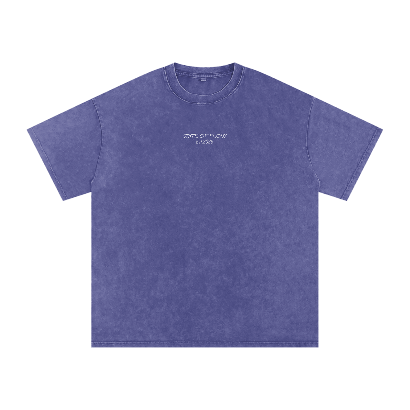 Flow Snow Washed Oversized Cotton T-Shirt