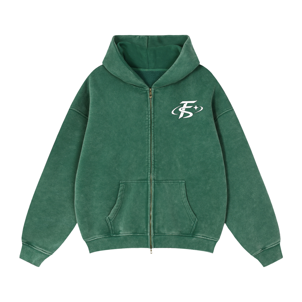 FS STAR Zip-Through Boxy Fleece Hoodie