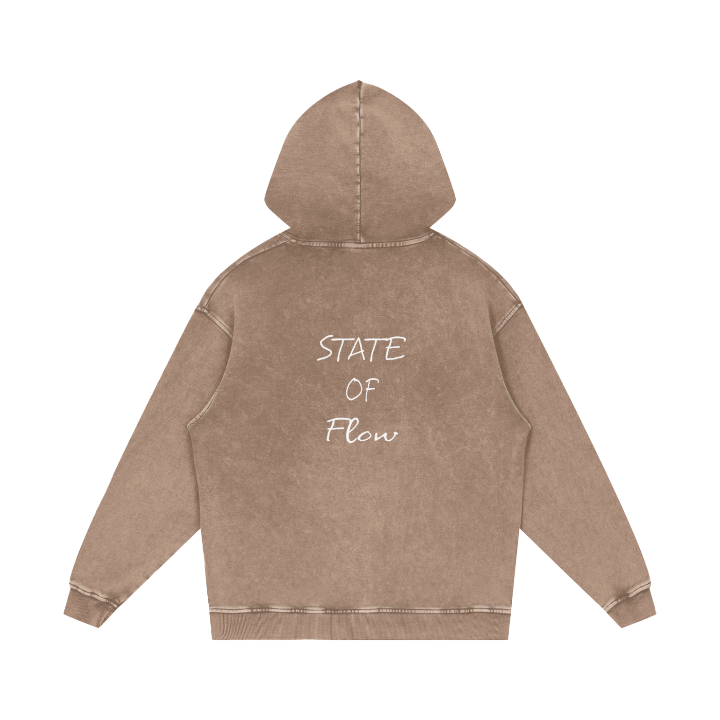 Flow Snow Washed Loose Cotton Hoodie