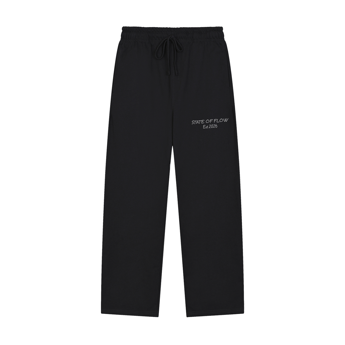 Flow Solid Color Straight-Leg Sweatpants