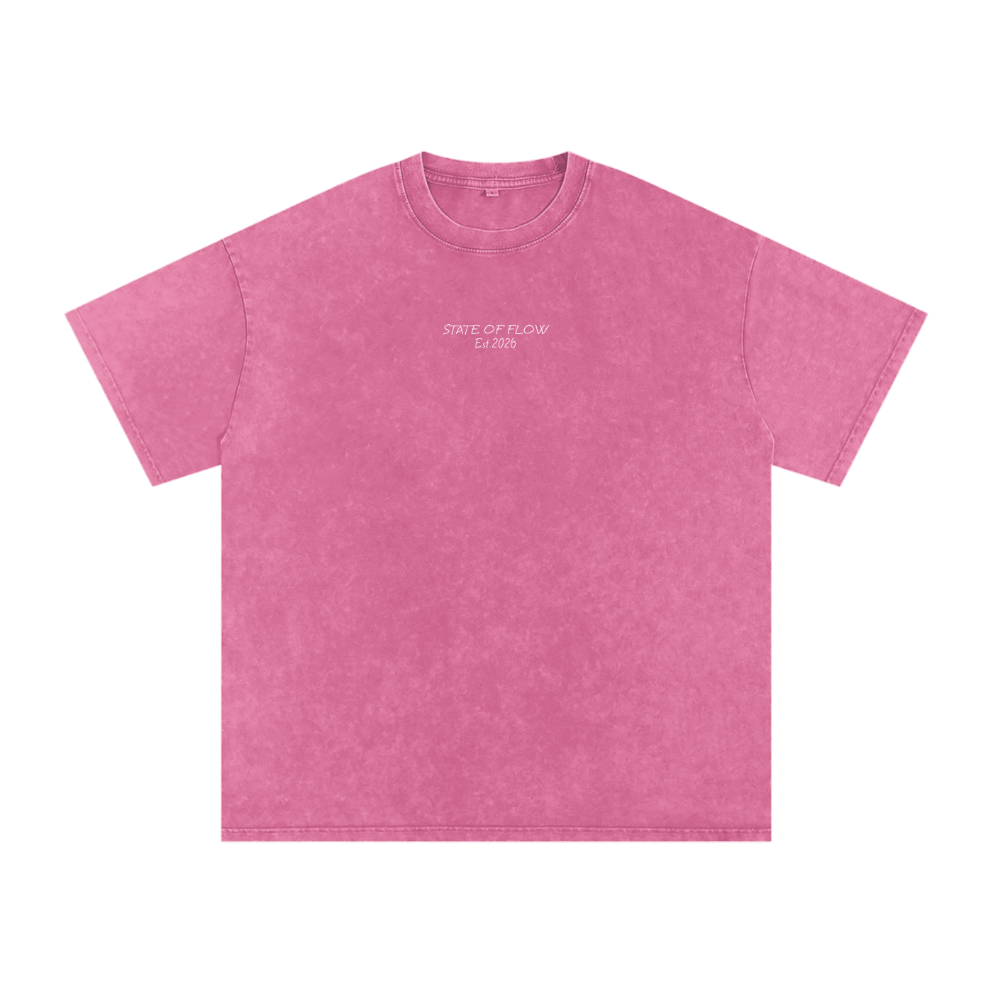 Flow Snow Washed Oversized Cotton T-Shirt