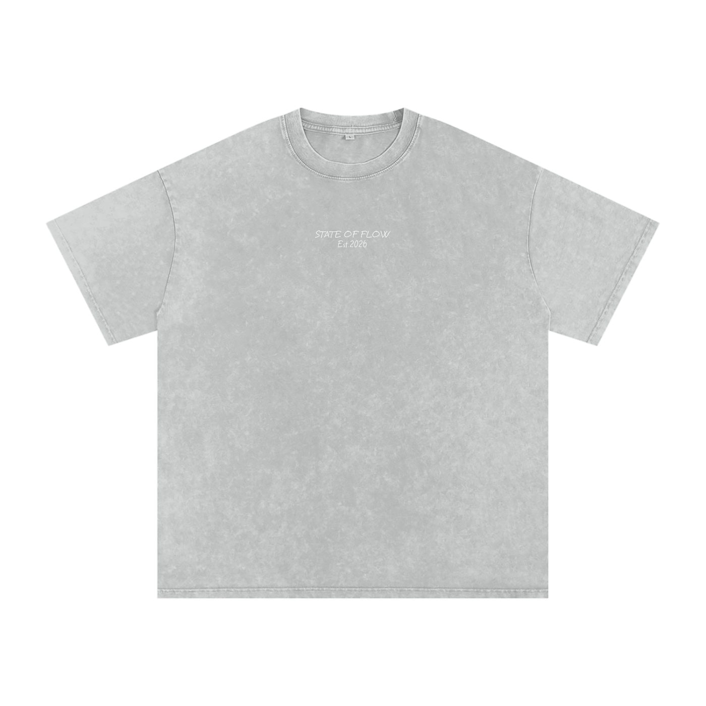 Flow Snow Washed Oversized Cotton T-Shirt