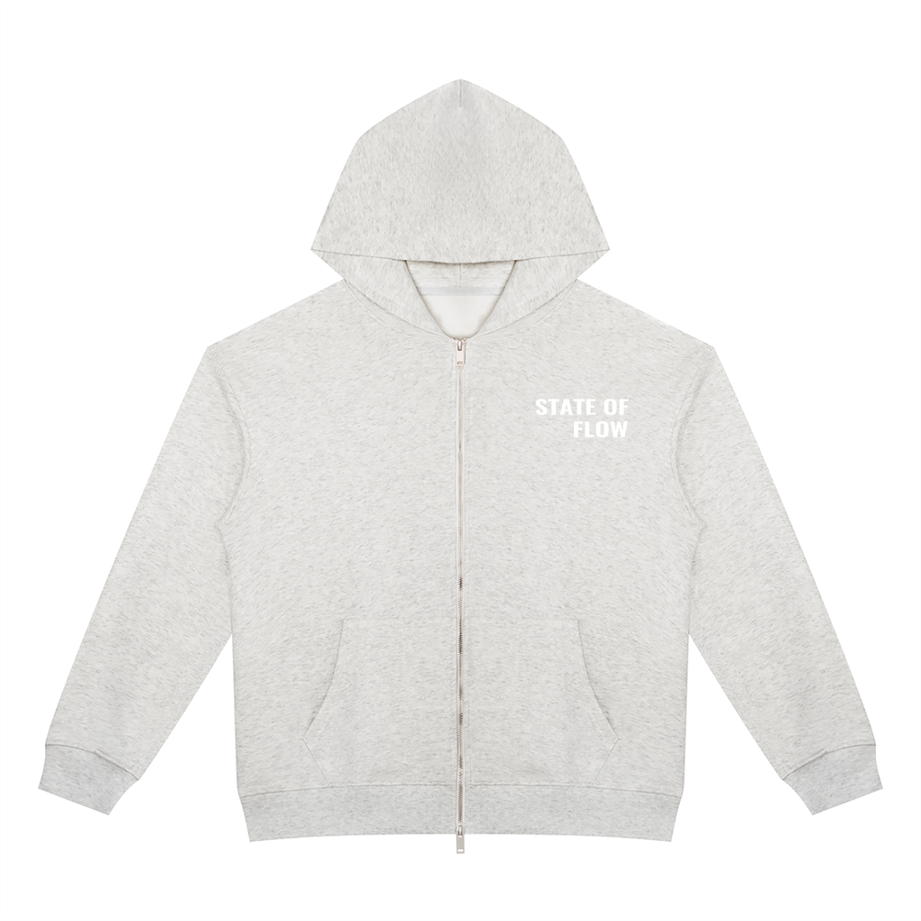 STATE OF FLOW Unisex Heavyweight Full Zip Hoodie