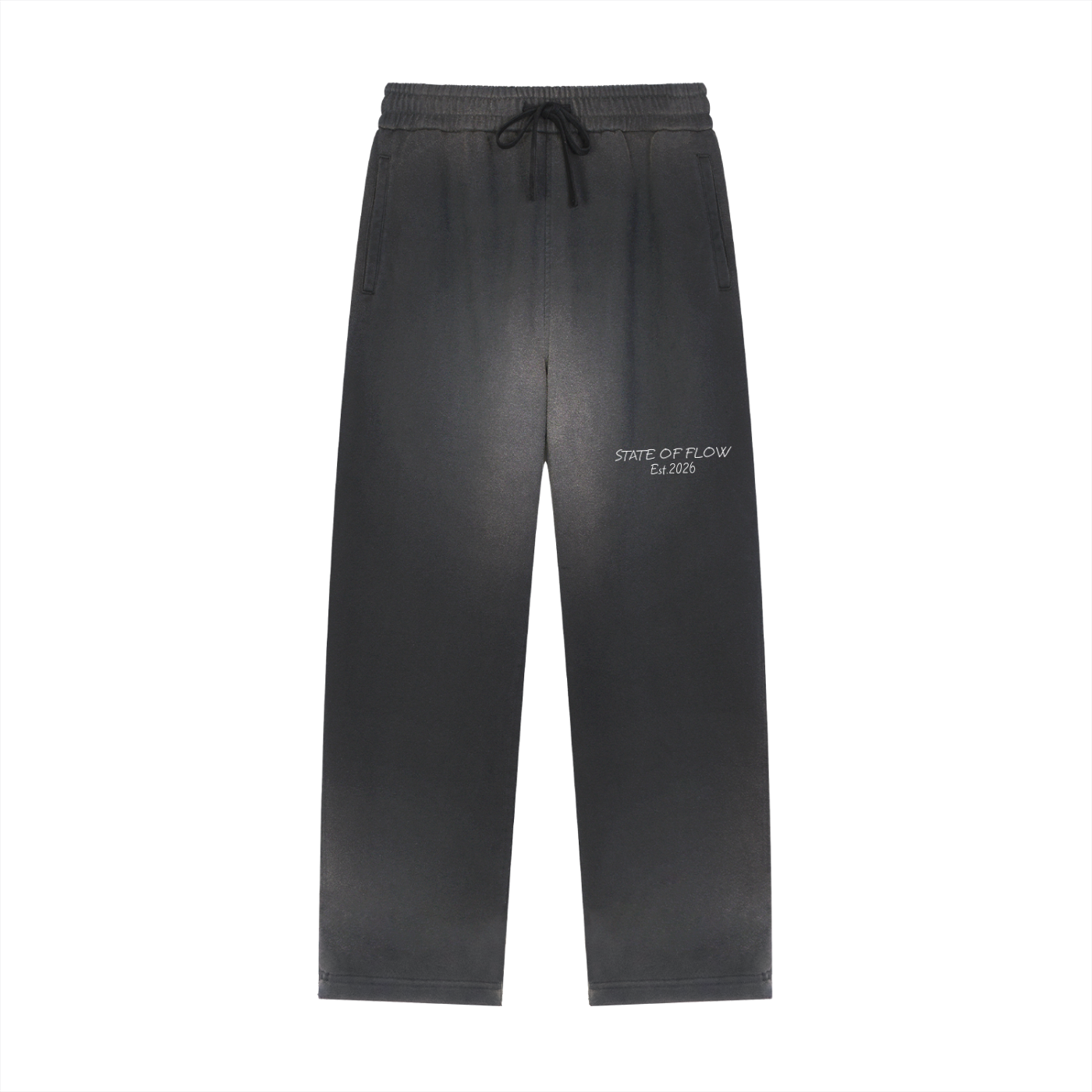 Flow Sun Fade Raw Edge Straight-Leg Sweatpants