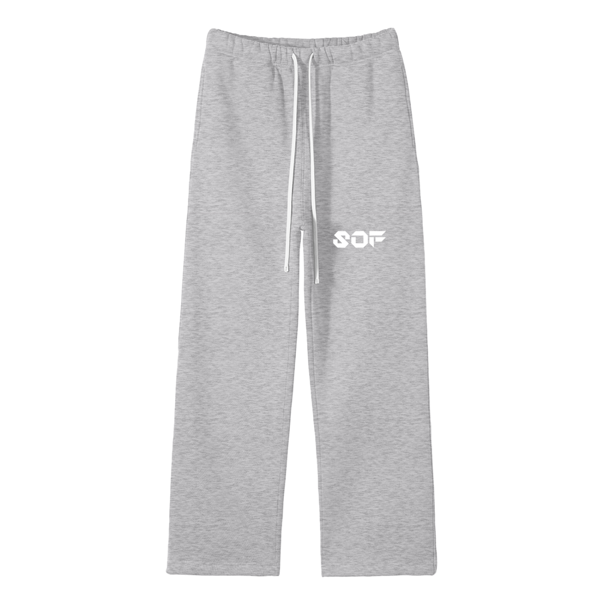 SOF Unisex Solid Color Fleece Straight Leg Pants
