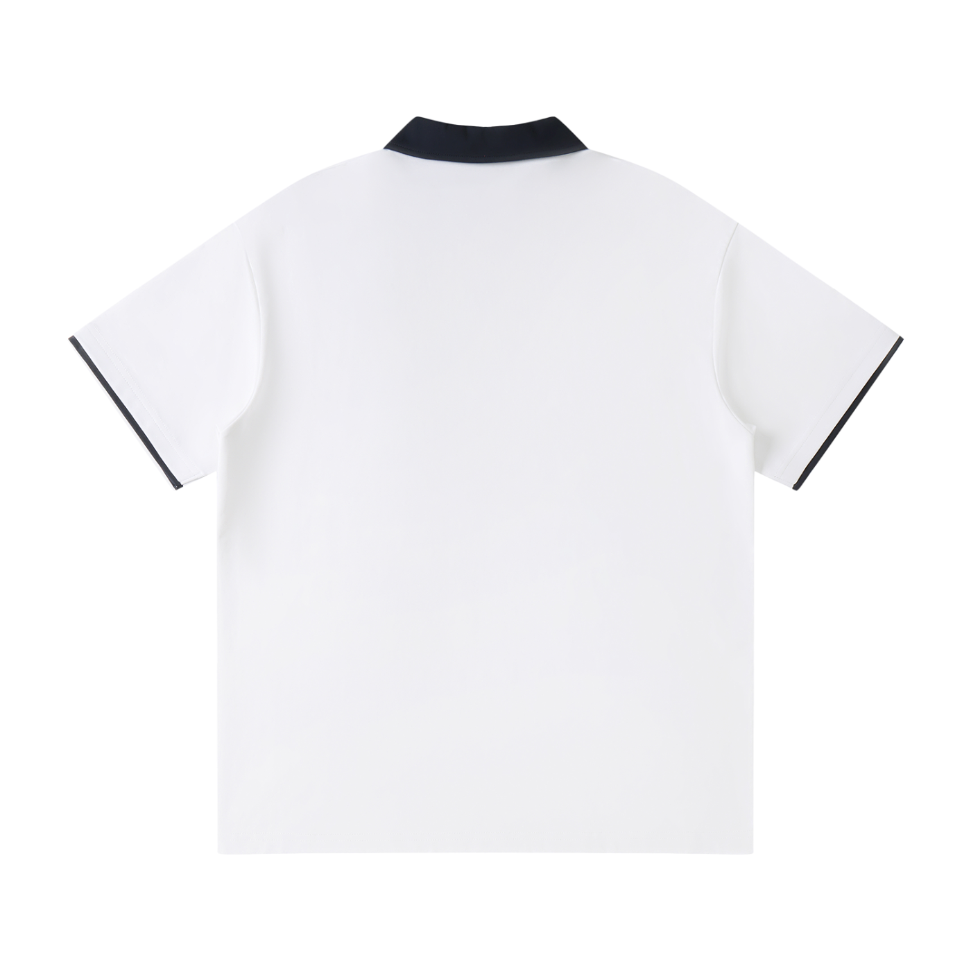 Flow Contrast Collar Raglan Polo Shirt