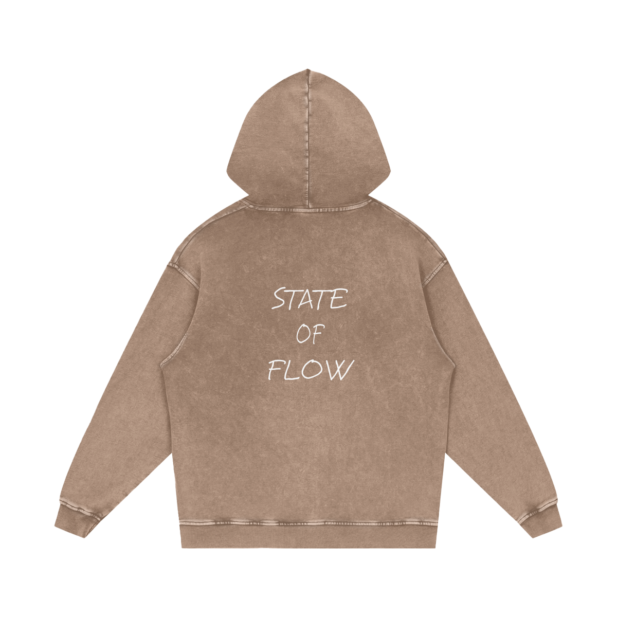 Flow Snow Washed Loose Cotton Hoodie