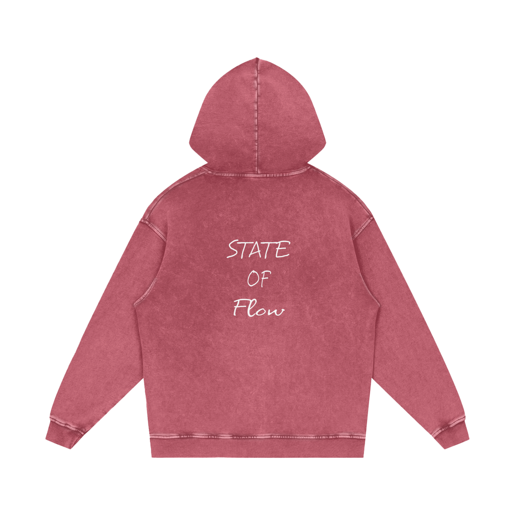 Flow Snow Washed Loose Cotton Hoodie