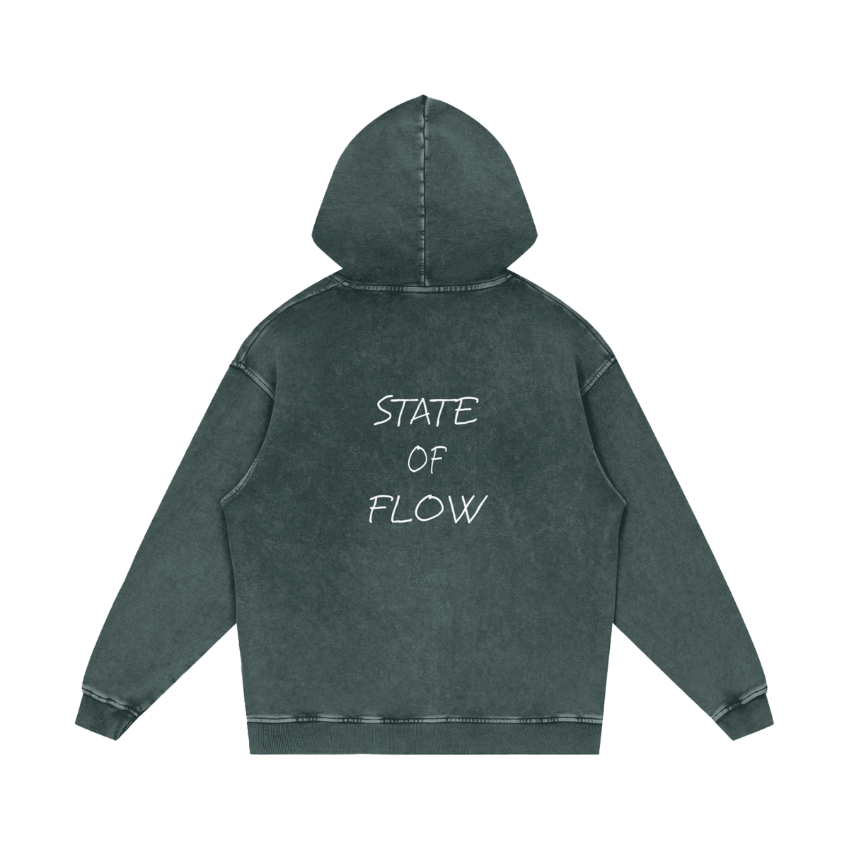 Flow Snow Washed Loose Cotton Hoodie
